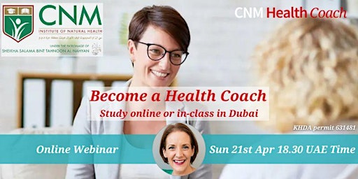 Imagem principal de UAE Launch of CNM's Health Coach: Webinar 21 April 18:30