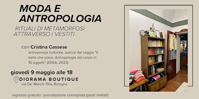 Primaire afbeelding van Moda e Antropologia