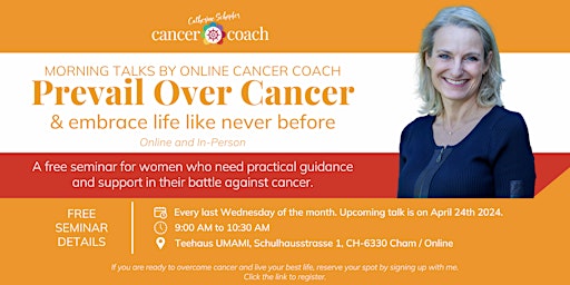 Image principale de Morning Talks: Prevail Over Cancer