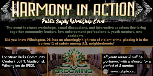 Hauptbild für Harmony In Action "Public Safety Workshop Event"