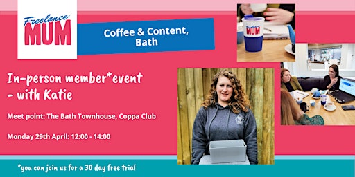 Imagen principal de Freelance Mum Coffee & Content Bath (Member-Led Event)