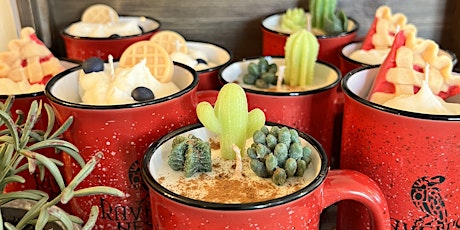 Succulent and Dessert Candle Course At Ravens Nest