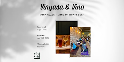 Vinyasa & Vino - Yoga & Wine primary image