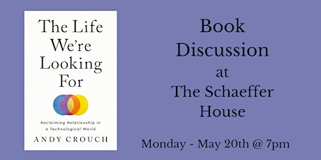 Book Discussion at The Schaeffer House