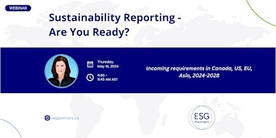 Imagem principal do evento Sustainability Reporting - Are You Ready?