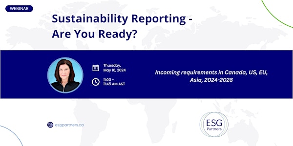 Sustainability Reporting - Are You Ready?