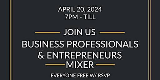 Business Professionals & Entrepreneurs Mixer  primärbild