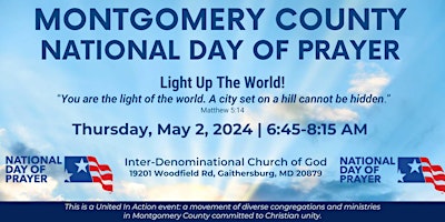 Primaire afbeelding van Montgomery County National Day of Prayer 2024
