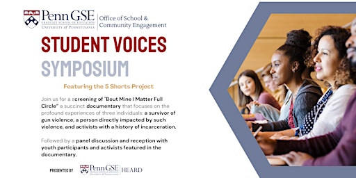 Imagem principal do evento PennGSE Student Voices Symposium