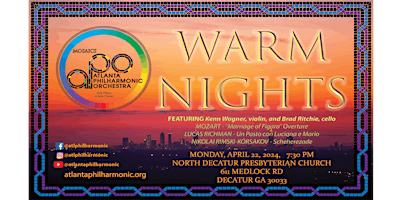 Atlanta Philharmonic Orchestra presents our Spring Concert "Warm Nights" primary image