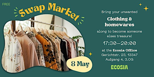 Image principale de Spring Swap Market!: Clothing & homewares