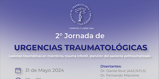 Immagine principale di 2° JORNADA DE URGENCIAS TRAUMATOLOGICAS - RIO NEGRO 2024 