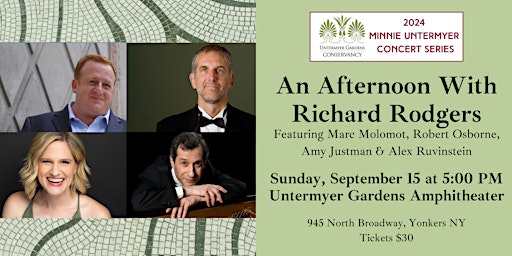 Imagen principal de 2024 Minnie Untermyer Series: An Afternoon With Richard Rodgers