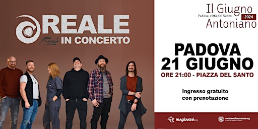 Immagine principale di REALE in concerto - PADOVA 