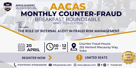 AACAS COUNTER-FRAUD BREAKFAST ROUNDTABLE - APRIL 2024 EDITION