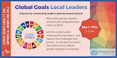 Imagem principal do evento Global Goals Local Leaders: Gender Equality