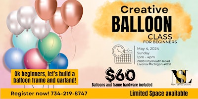 Immagine principale di Balloon Class for Beginners 