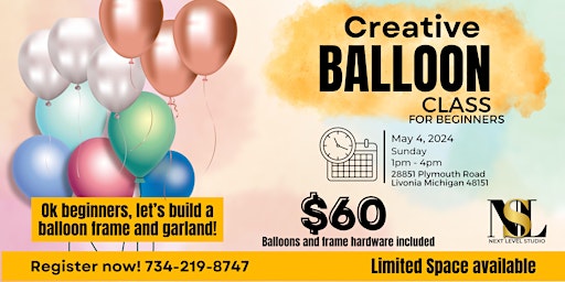 Primaire afbeelding van Balloon Class for Beginners
