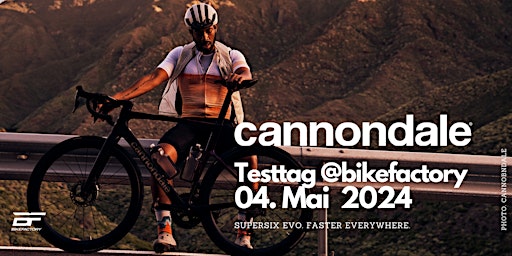 Image principale de CANNONDALE Testtag @Bikefactory Hamburg