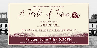 Immagine principale di ICS 2024 Gala Awards Dinner "A Taste of Time" 