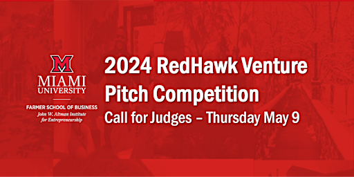 Imagem principal do evento Miami University 2024 RedHawk Venture Pitch Competition