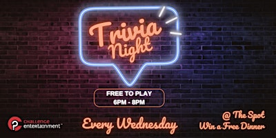 Imagem principal do evento Wednesday Night Trivia - The Spot Burgers and Beers