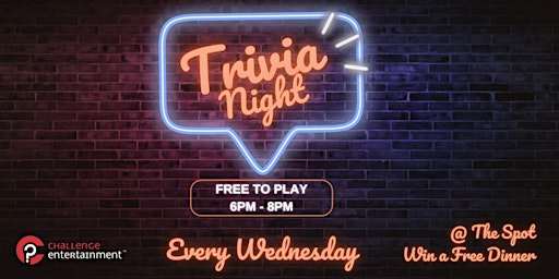 Imagem principal do evento Wednesday Night Trivia - The Spot Burgers and Beers