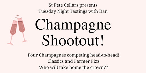 Champagne Shootout! June's TNT @ St Pete Cellars