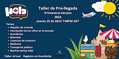 Imagen principal de Taller de Pre Llegada Primavera-Verano 2024