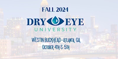 Imagem principal do evento Dry Eye University 2.0- FALL 2024!