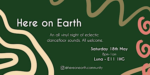 Imagem principal do evento Here on Earth - Jazzdance | African | Latin | Electronic | House - All Vinyl