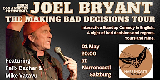 From Los Angeles - JOEL BRYANT - Interactive Standup Comedy in English primary image