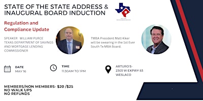 Hauptbild für South Texas Mortgage Bankers Association Luncheon May 16th