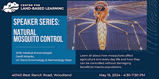 Immagine principale di California Farm Academy Speaker Series: Natural Mosquito Control 