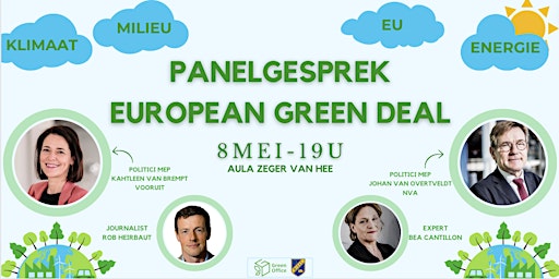 Immagine principale di Panelgesprek European Green Deal Minos x Green Office. 