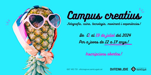 Imagem principal do evento Campus Creatius 2024 - 1a setmana - De l'1 al 5 juliol — 85 €