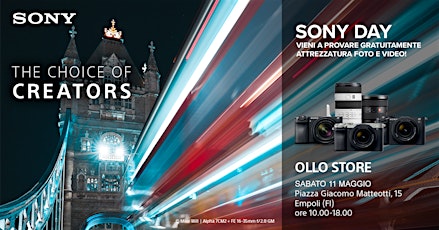 Sony Day - Sabato 11 Maggio 2024