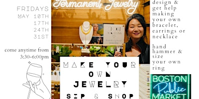 Image principale de Design & Make Your Own Jewelry Sip & Shop