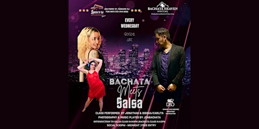 Primaire afbeelding van Bachata Meets Salsa (FREE ENTRANCE AND CLASS)