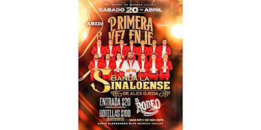 Imagem principal do evento Banda Sinaloense de Alex Ojeda en El Rodeo de Moreno Valley