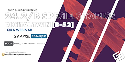 Imagem principal do evento 24.2/B Specific Topics Q&A Webinar: Digital Twin [B-52]