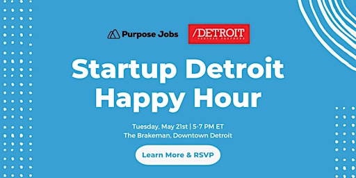 Image principale de Startup Detroit Happy Hours