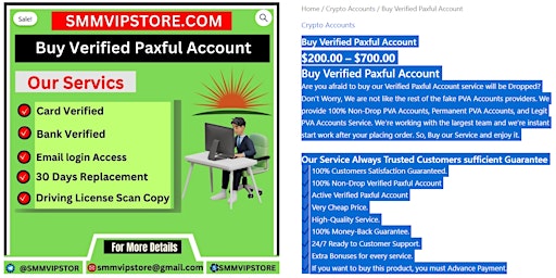 Buy a Verified Paxful Account for Sale with Contact Information primary image