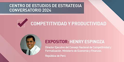 Hauptbild für Conversatorio 2024 del Centro de Estudios de Estrategia