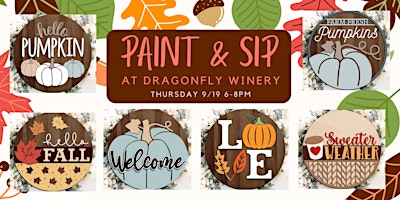 Dragonfly Winery Sip & Paint primary image