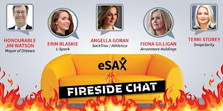 eSAX Fireside Chat promoting women in business - October 16, 2019 Ottawa Entrepreneur Networking Event primary image