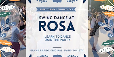 Imagem principal do evento Tuesday Swing Dance at Rosa Parks Circle in GR