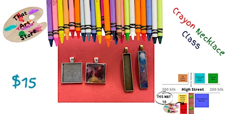 Melted Crayon Necklace Class