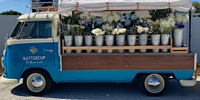 Primaire afbeelding van Books and Blossoms with Buttercup Flower Truck