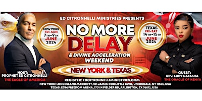 Imagem principal de ARLINGTON, TX - No More Delay Weekend With Rev. Lucy Natasha (2 DAYS)